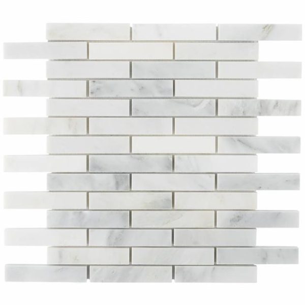 Asian Statuary | 1 sq. ft. Asian Statuary 1×4″ Brick Polished Marble Mosaic Tile Brick Asian Statuary Asian Statuary