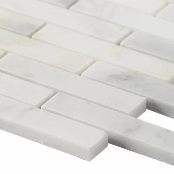 Asian Statuary | 1 sq. ft. Asian Statuary 1×4″ Brick Polished Marble Mosaic Tile Brick Asian Statuary Asian Statuary