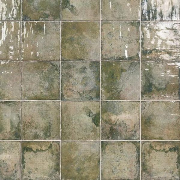 Backsplash & Kitchen | 1 sq. ft. Angela Harris Dunmore Green 8×8 Polished Ceramic Wall Tile Green Backsplash & Kitchen Backsplash & Kitchen