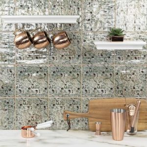 Backsplash & Kitchen | 1 sq. ft. Angela Harris Dunmore Savona Decor 8×8 Green Polished Ceramic Wall Tile Savona Deco Backsplash & Kitchen Backsplash & Kitchen