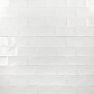 Backsplash & Kitchen | 1 sq. ft. Aruba White 5×10 Polished Ceramic Subway Wall Tile White Backsplash & Kitchen Backsplash & Kitchen