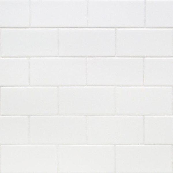 Backsplash & Kitchen | 1 sq. ft. Basic White 3×6 Matte Ceramic Subway Wall Tile 3X6 Matte Backsplash & Kitchen 3X6 Matte