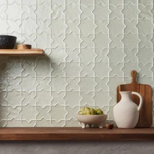 Backsplash & Kitchen | 1 sq. ft. Behati White 4″ Star Cross Polished Glass Mosaic Tile White Backsplash & Kitchen Backsplash & Kitchen