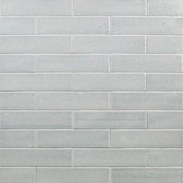 Backsplash & Kitchen | 1 sq. ft. Cadenza Wales Gray 2×9 Glossy Clay Brick Tile Wales Gray Backsplash & Kitchen Backsplash & Kitchen