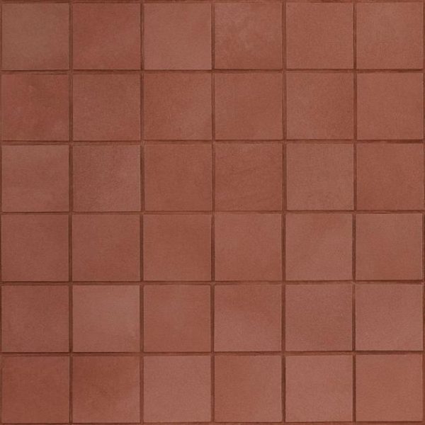 Backsplash & Kitchen | 1 sq. ft. Clay Grace Red 2×2 Matte Porcelain Mosaic Tile Red Backsplash & Kitchen Backsplash & Kitchen