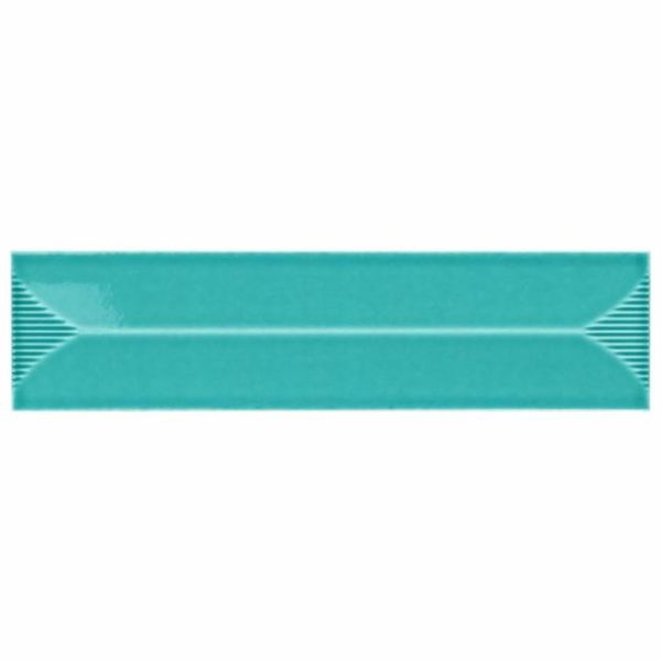 Backsplash & Kitchen | 1 sq. ft. Colorplay Inflex Teal Green 4.5×18 3D Crackled Glossy Ceramic Tile Teal Backsplash & Kitchen Backsplash & Kitchen