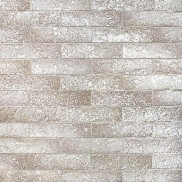 Backsplash & Kitchen | 1 sq. ft. Easton Mesa Light Gray 2×8 Handmade Glazed Clay Brick Textured Subway Tile Light Gray Backsplash & Kitchen Backsplash & Kitchen