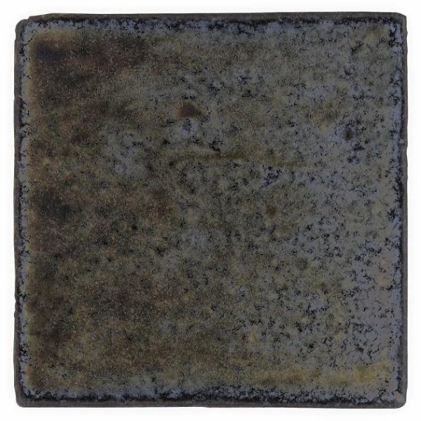 Backsplash & Kitchen | 1 sq. ft. Emery Bronze and Silver Mixed Metallic 4×4 Square Handmade Crackled Terracotta Subway Tile Metallic Mix Backsplash & Kitchen Backsplash & Kitchen