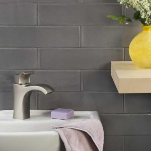 Backsplash & Kitchen | 1 sq. ft. Manchester Charcoal Gray 3×12 Polished Ceramic Subway Tile Charcoal Backsplash & Kitchen Backsplash & Kitchen