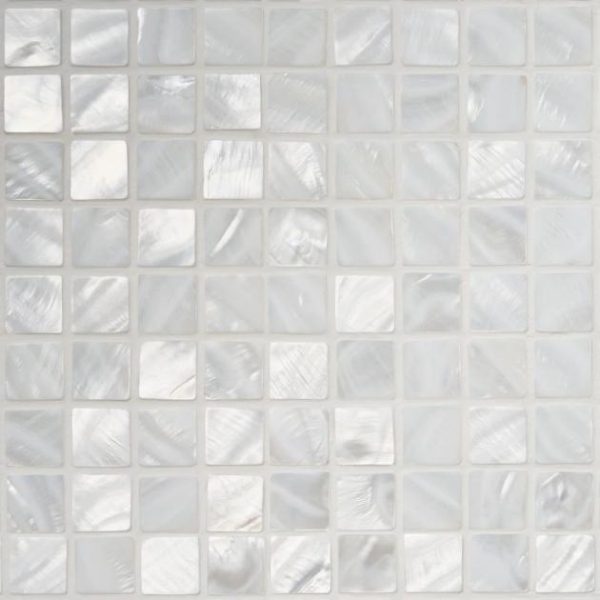 Backsplash & Kitchen | 1 sq. ft. Mother of Pearl Oyster White 1×1 Polished Mosaic Tile Oyster White 1X1 Backsplash & Kitchen Backsplash & Kitchen