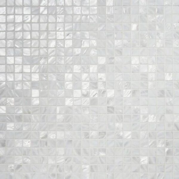 Backsplash & Kitchen | 1 sq. ft. Mother of Pearl Oyster White 1×1 Polished Mosaic Tile Oyster White 1X1 Backsplash & Kitchen Backsplash & Kitchen