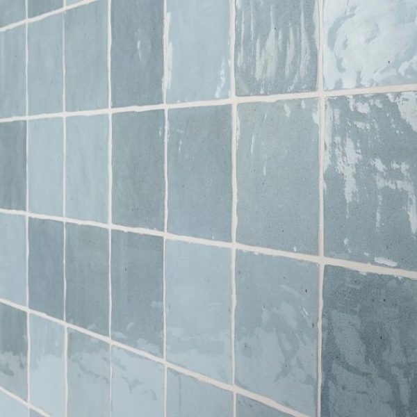 Backsplash & Kitchen | 1 sq. ft. Portmore Sky Blue 4×4 Glossy Ceramic Tile Sky Backsplash & Kitchen Backsplash & Kitchen