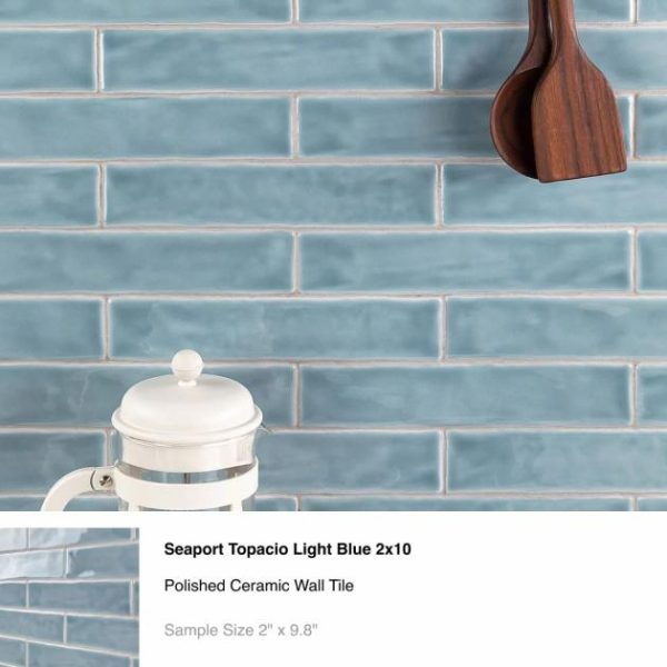 Backsplash & Kitchen | 1 sq. ft. Top Selling Blue Ceramic and Porcelain Subway Sample Bundle (5) Backsplash & Kitchen Backsplash & Kitchen