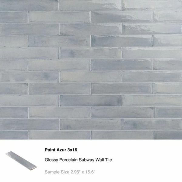 Backsplash & Kitchen | 1 sq. ft. Top Selling Blue Ceramic and Porcelain Subway Sample Bundle (5) Backsplash & Kitchen Backsplash & Kitchen