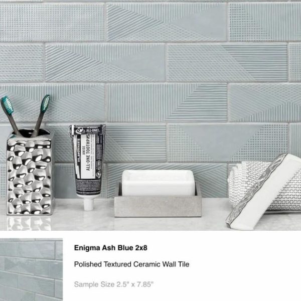 Backsplash & Kitchen | 1 sq. ft. Top Selling Blue Ceramic and Porcelain Subway Sample Bundle (5) Backsplash & Kitchen Backsplash & Kitchen