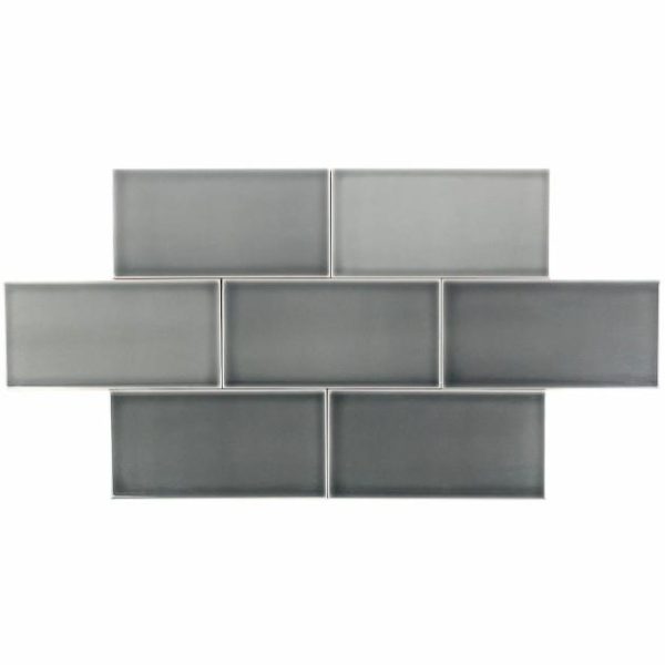 Backsplash & Kitchen | 1 sq. ft. Vector Antracita Gray 4×8 Polished Ceramic Wall Tile Antracita 4X8 Backsplash & Kitchen Antracita 4X8