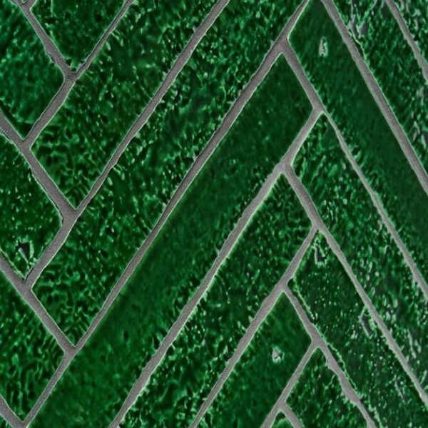 Backsplash & Kitchen | 1 sq. ft. Wabi Sabi Emerald Green 1.5×9 Crackled Glossy Ceramic Tile Emerald Green Backsplash & Kitchen Backsplash & Kitchen