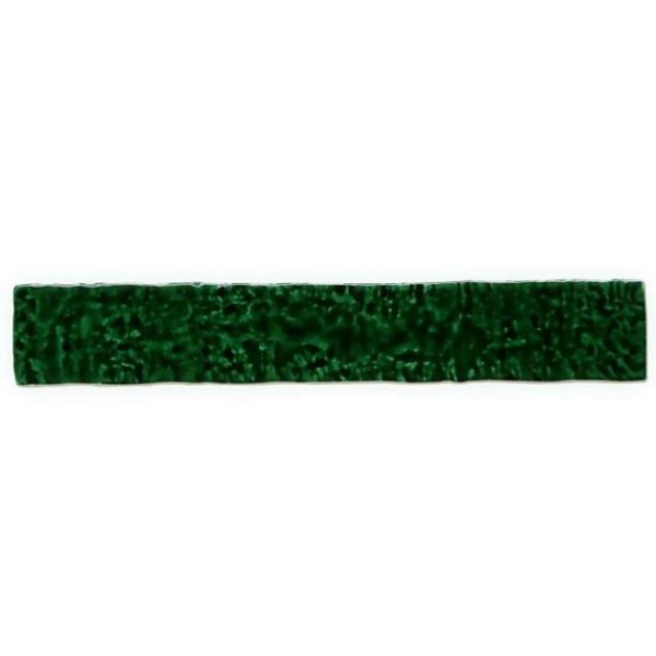 Backsplash & Kitchen | 1 sq. ft. Wabi Sabi Emerald Green 1.5×9 Crackled Glossy Ceramic Tile Emerald Green Backsplash & Kitchen Backsplash & Kitchen