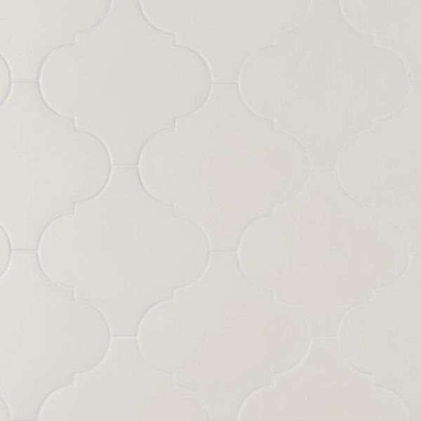 Backsplash & Kitchen | 1 sq. ft. Zeal Arabesque White 8×8 Matte Porcelain Tile White Lantern Backsplash & Kitchen Backsplash & Kitchen