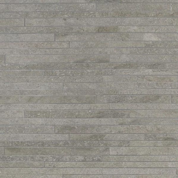 Bathroom | 1 sq. ft. Acadia Thin Strip Slate Gray Quartz Look Matte Porcelain Mosaic Tile Slate Gray Bathroom Bathroom