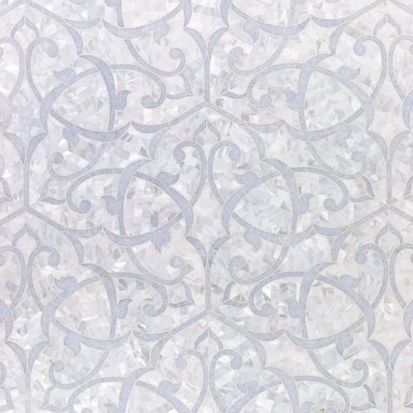 Bathroom | 1 sq. ft. Adair Mother of Pearl &  Polished Marble Tile Bathroom Bathroom