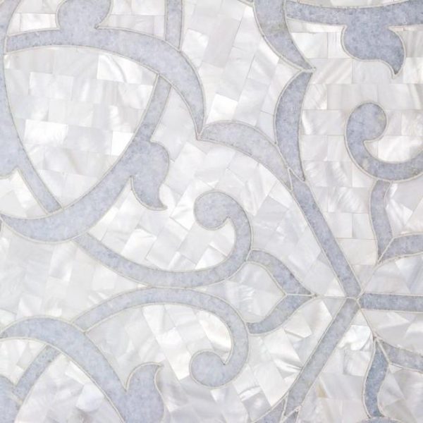 Bathroom | 1 sq. ft. Adair Mother of Pearl &  Polished Marble Tile Bathroom Bathroom