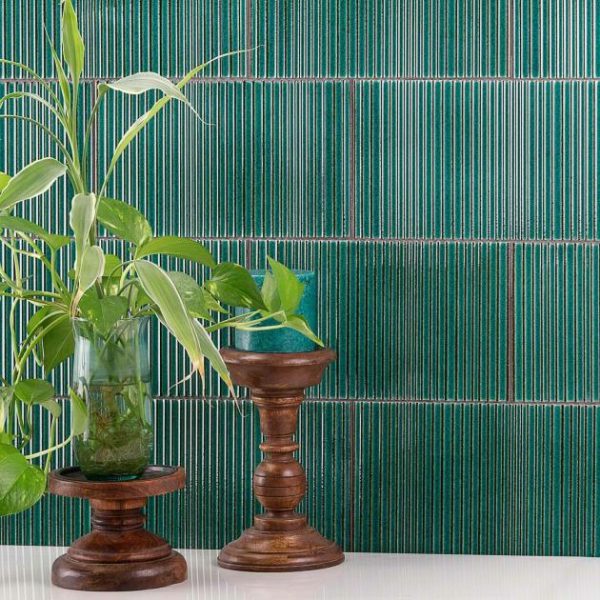 Bathroom | 1 sq. ft. Arden Cozumel Teal Green 6×10 Glossy Porcelain Tile Teal Backsplash & Kitchen Backsplash & Kitchen