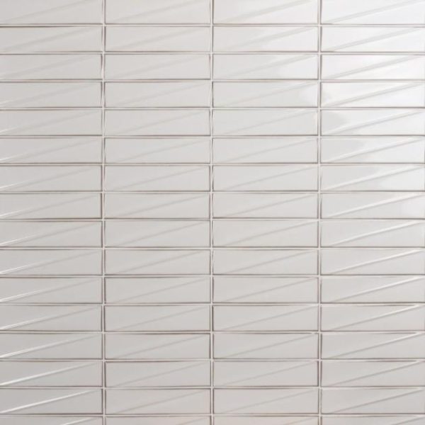 Bathroom | 1 sq. ft. Axelle Ice White 3×12 3D Glossy Ceramic Subway Tile Ice White Backsplash & Kitchen Backsplash & Kitchen