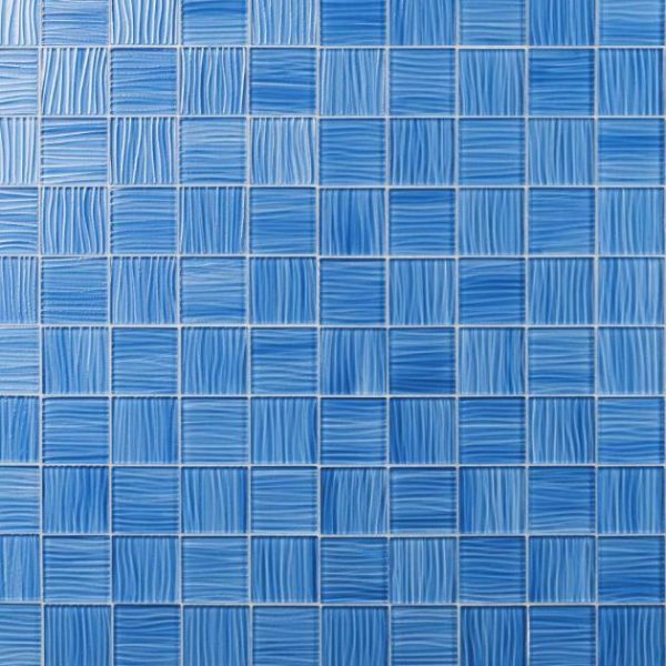 Bathroom | 1 sq. ft. Bimini Azure 3×3 Polished Glass Mosaic Azure Backsplash & Kitchen Azure