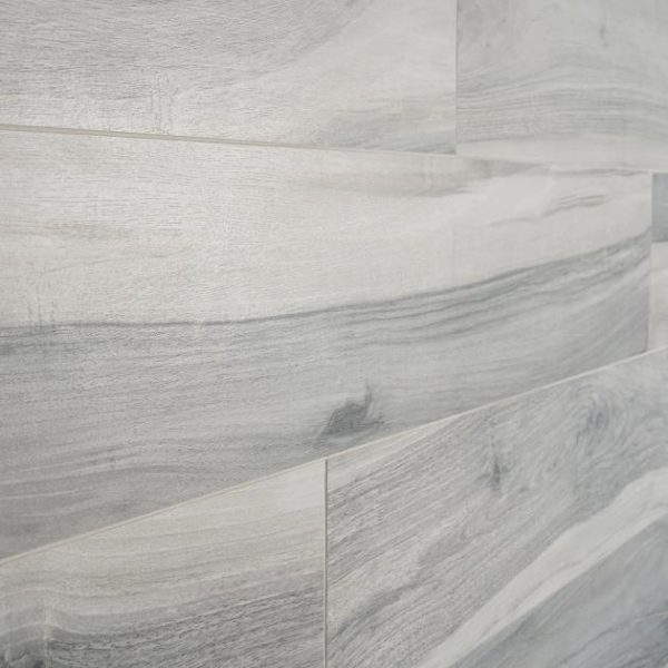 Bathroom | 1 sq. ft. Brazilian Coyote Gray 8×48 Matte Porcelain Wood Look Tile Gray Matte Bathroom Bathroom