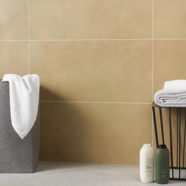 Bathroom | 1 sq. ft. Clay Glee Yellow 16×32 Matte Porcelain Tile Yellow Bathroom Bathroom