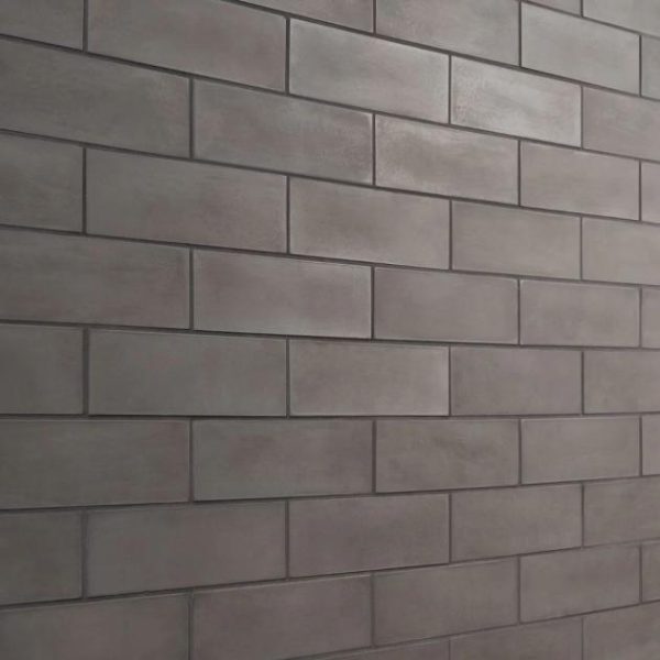 Bathroom | 1 sq. ft. Color One Charcoal Gray 2×8 Matte Cement Tile Charcoal Gray Bathroom Bathroom