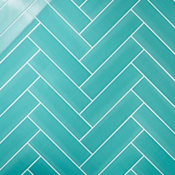 Bathroom | 1 sq. ft. Colorplay Teal Green 4.5×18 Crackled Glossy Ceramic Tile Teal Backsplash & Kitchen Backsplash & Kitchen