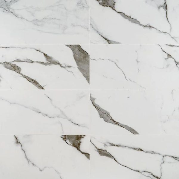 Bathroom | 1 sq. ft. DreamStone Statuario Valley 12×24 Matte Porcelain Tile Valley Matte Backsplash & Kitchen Backsplash & Kitchen