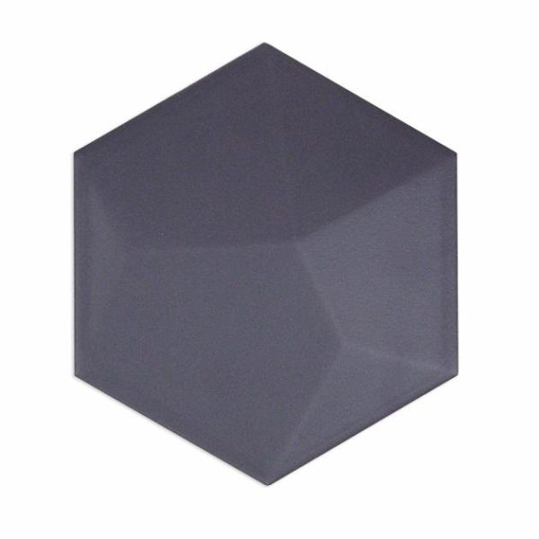 Bathroom | 1 sq. ft. Exagoni Dimension Dark Gray 6×7 3D Hexagon Grafito Matte Ceramic Wall Tile Dimension Gray Matte Bathroom Bathroom