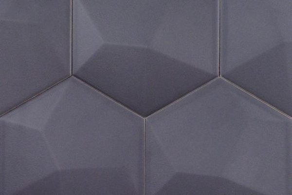 Bathroom | 1 sq. ft. Exagoni Dimension Dark Gray 6×7 3D Hexagon Grafito Matte Ceramic Wall Tile Dimension Gray Matte Bathroom Bathroom