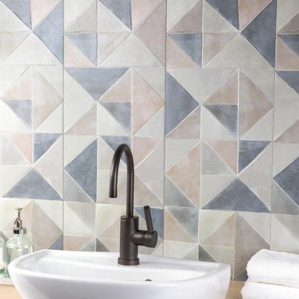 Bathroom | 1 sq. ft. Instinct Murmur Karioca Multicolor 12×32 Textured Matte Ceramic Wall Tile Textured Multi Bathroom Bathroom