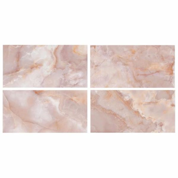 Bathroom | 1 sq. ft. Jewel Onyx Coral Pink 24×48 Polished Porcelain Tile Coral Bathroom Bathroom