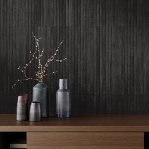 Bathroom | 1 sq. ft. Kenridge Ribbon Black 24×48 Wood Look Matte Porcelain Tile Black Bathroom Bathroom