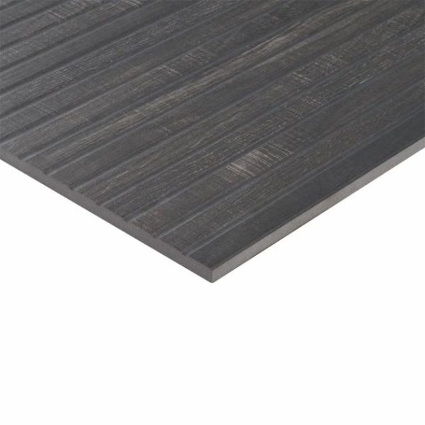 Bathroom | 1 sq. ft. Kenridge Ribbon Black 24×48 Wood Look Matte Porcelain Tile Black Bathroom Bathroom