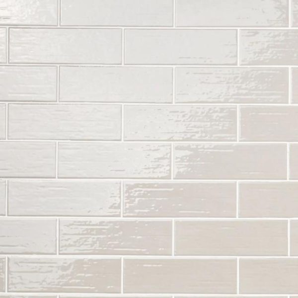 Bathroom | 1 sq. ft. Kiln Light Gray 3×9 Polished Porcelain Subway Tile Light Gray Backsplash & Kitchen Backsplash & Kitchen