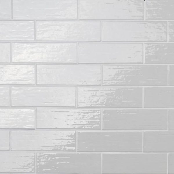 Bathroom | 1 sq. ft. Kiln Silver 3×9 Polished Porcelain Subway Tile Silver Backsplash & Kitchen Backsplash & Kitchen