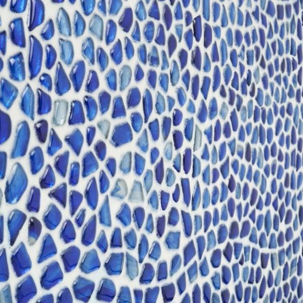 Bathroom | 1 sq. ft. Komorebi Pebble Athens Blue Polished Glass Mosaic Tile Athens Blue Backsplash & Kitchen Athens Blue