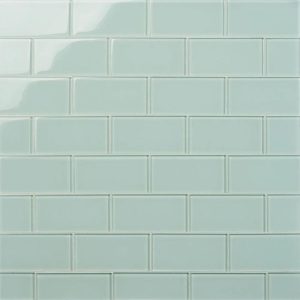 Bathroom | 1 sq. ft. Loft Seafoam Green 3×6 Polished Glass Subway Tile Seafoam Backsplash & Kitchen Backsplash & Kitchen