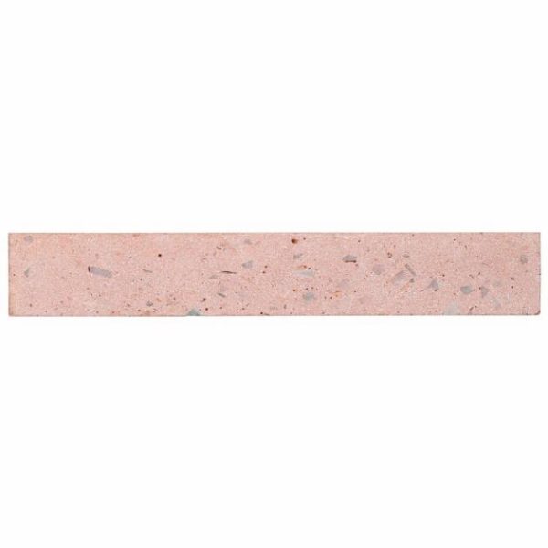 Bathroom | 1 sq. ft. Mancala Blush Pink 3×16 Matte Terrazzo Tile  Blush Pink Bathroom Bathroom