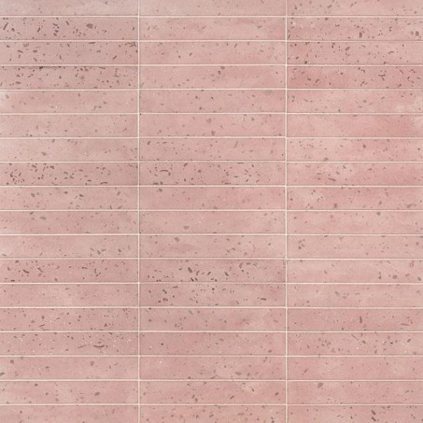 Bathroom | 1 sq. ft. Mancala Blush Pink 3×16 Matte Terrazzo Tile  Blush Pink Bathroom Bathroom