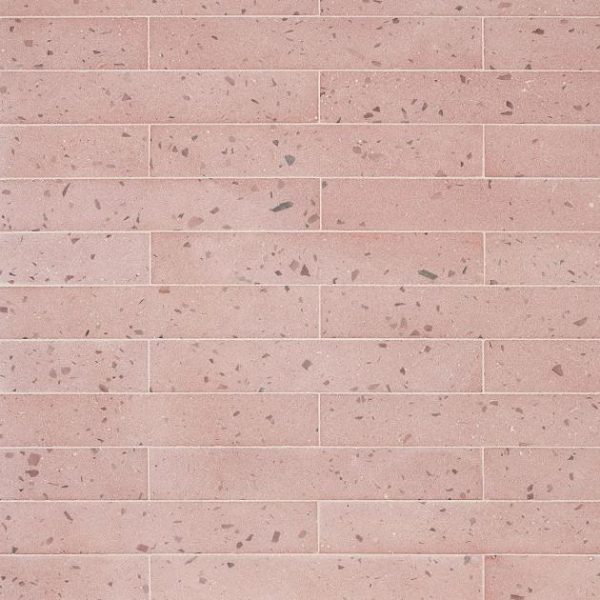 Bathroom | 1 sq. ft. Mancala Blush Pink 3×16 Matte Terrazzo Tile  Blush Pink Bathroom Bathroom