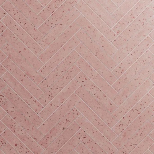 Bathroom | 1 sq. ft. Mancala Blush Pink 3×16 Matte Terrazzo Tile  Blush Pink Bathroom Bathroom