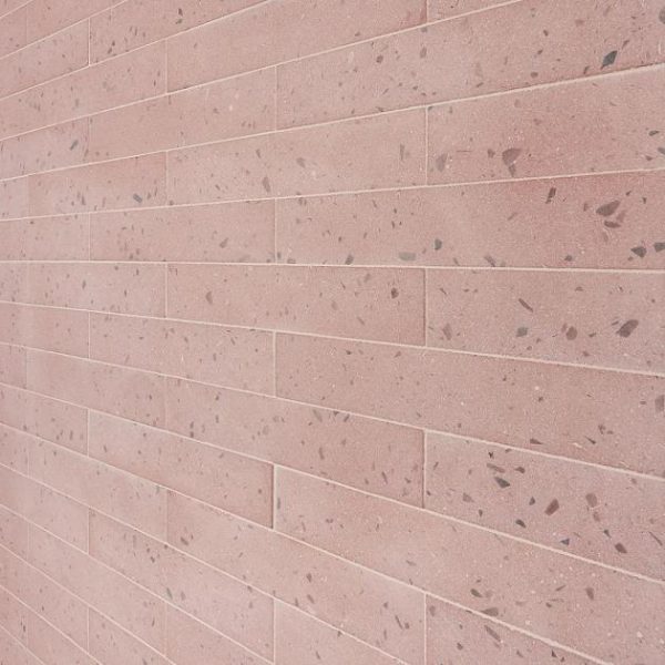 Bathroom | 1 sq. ft. Mancala Blush Pink 3×16 Matte Terrazzo Tile  Blush Pink Bathroom Bathroom