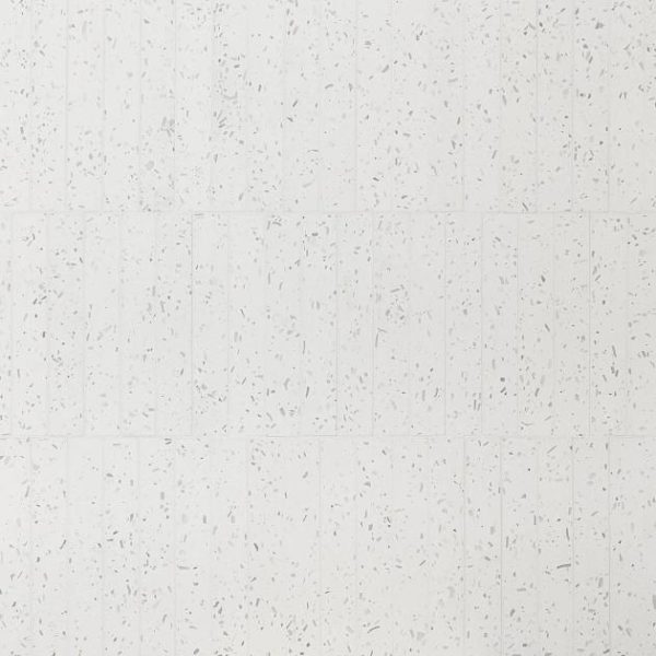 Bathroom | 1 sq. ft. Mancala White 3×16 Matte Terrazzo Tile White Bathroom Bathroom